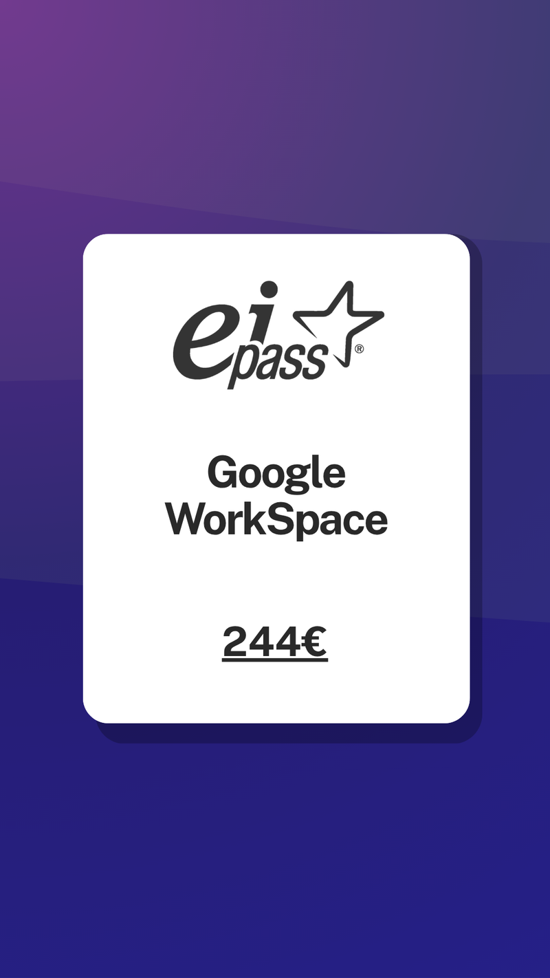 Google WorkSpace certificazione EIPASS