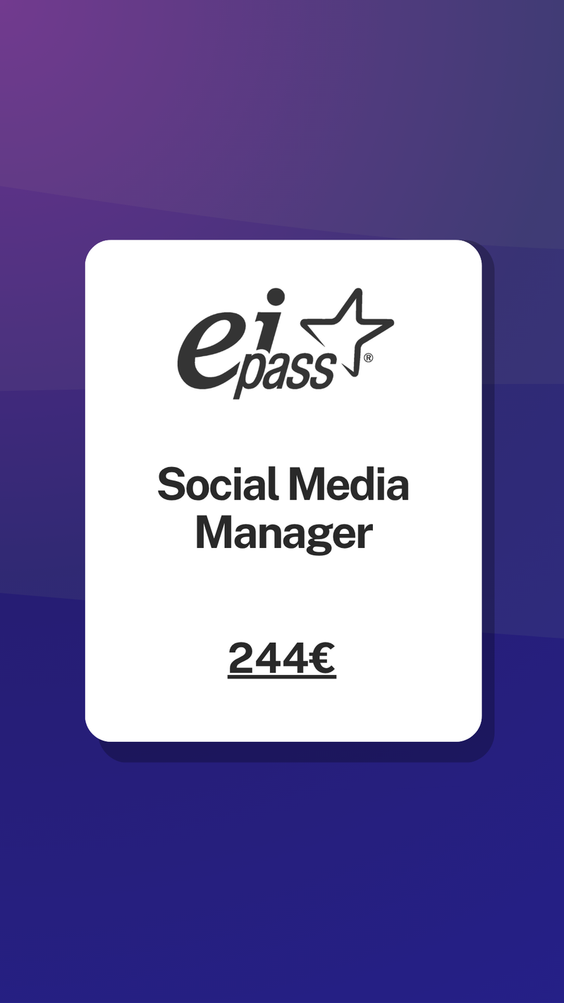 Social Media Manager certificazione EIPASS