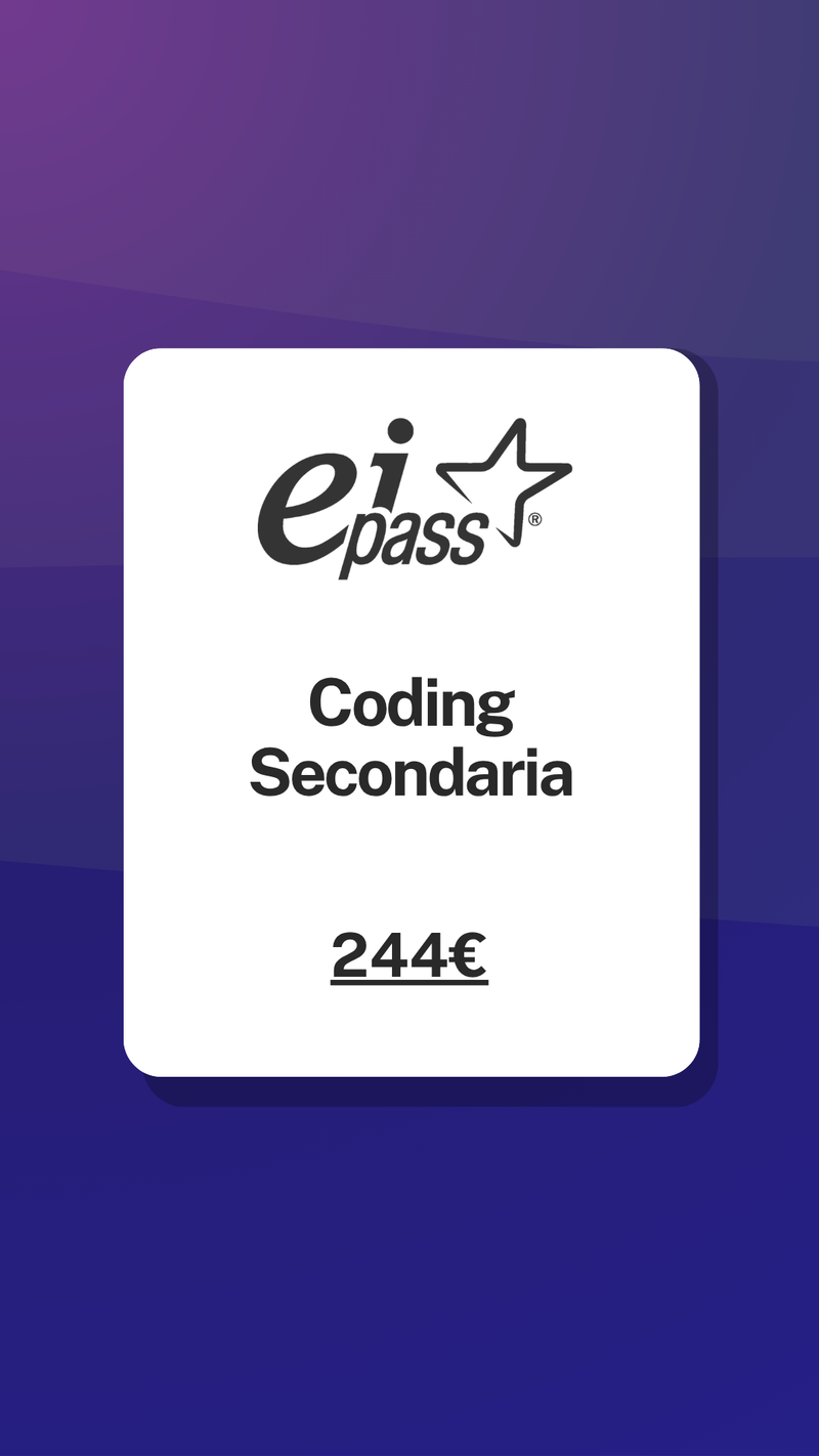 Coding secondaria certificazione EIPASS