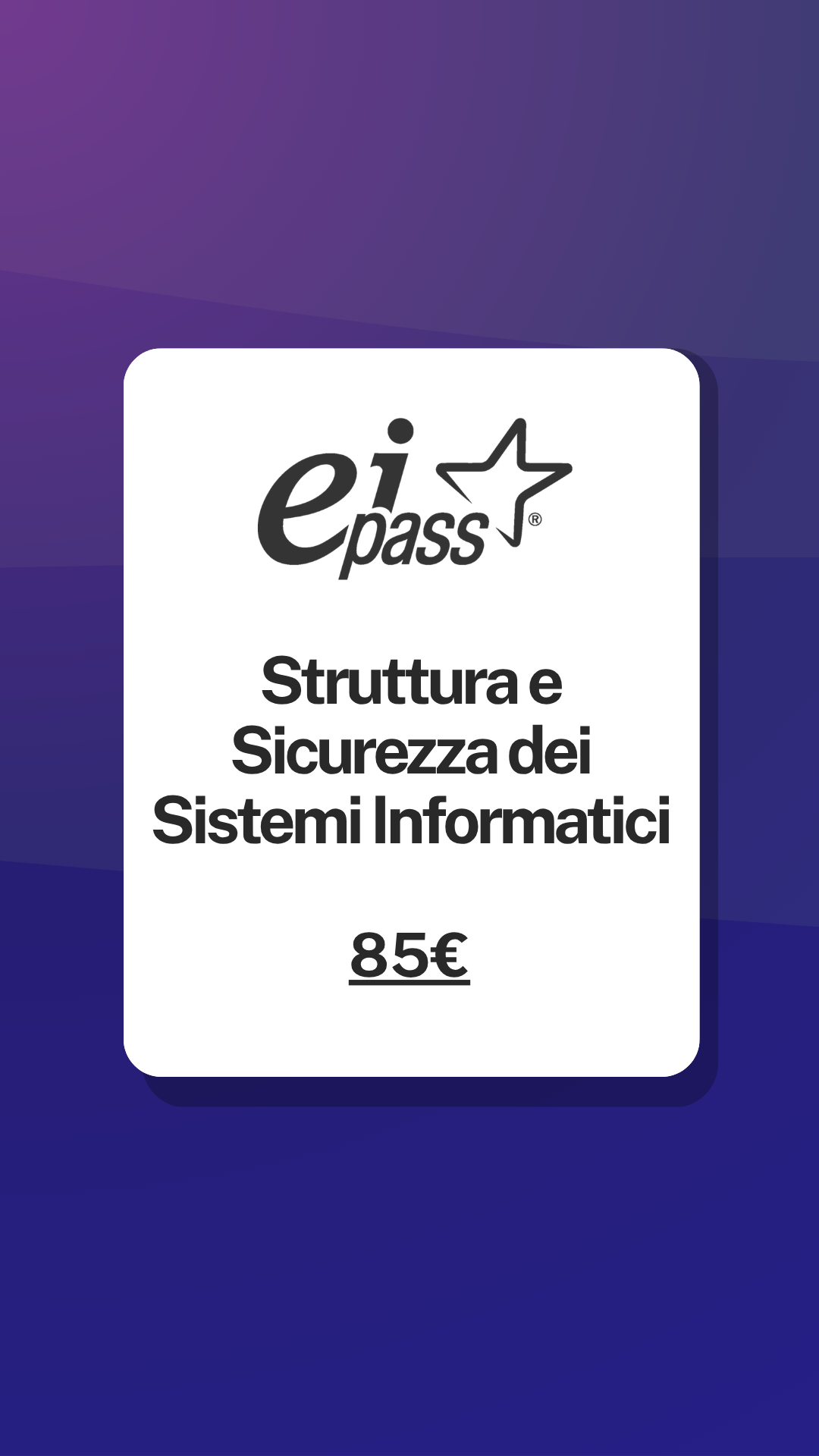 Struttura e sicurezza dei sistemi informatici corso EIPASS
